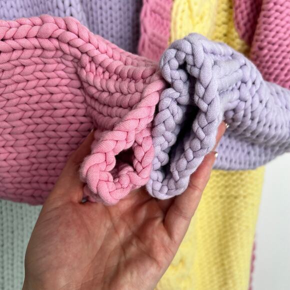 LoveShackFancy Horatio Oversized Cardigan Sweater Tassel Long Womens XS Rare - Picture 10 of 16